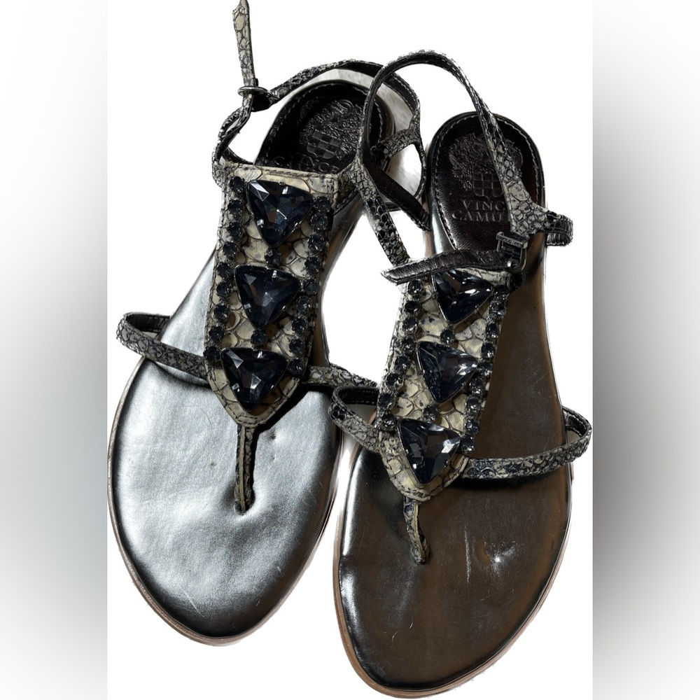 Vince Camuto Snake Print Sandals